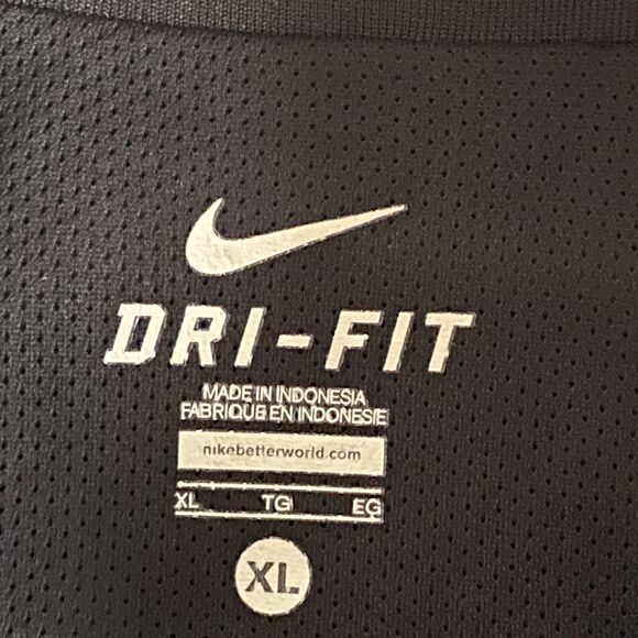 Nike Mens Dri-Fit Jacket Franklin XL Black Windbreaker Zip Coat Basketball - Picture 9 of 10